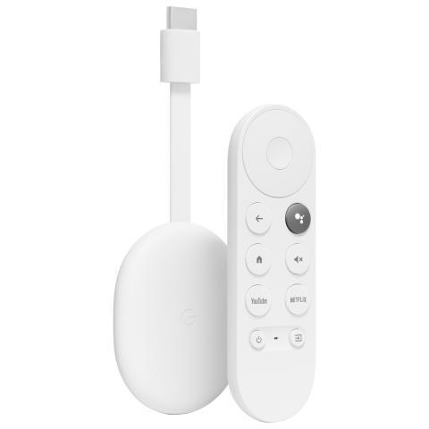 Chromecast blanc avec chargeur