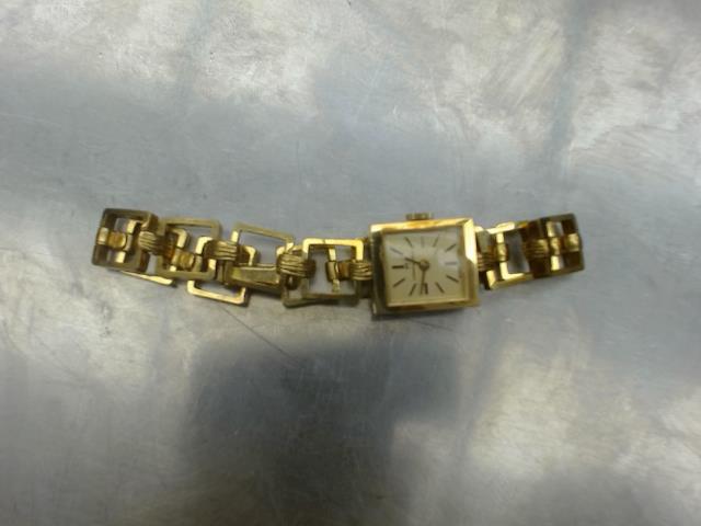 Small gold square cadran+same for bracel
