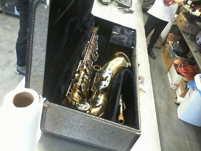 Saxophone tenor silver plate