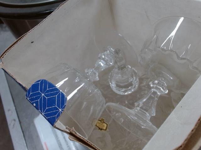 Verre en crystal avec boite