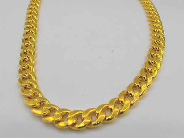 Chaine style cuban link 28p 5mm or 10kt
