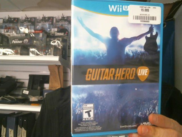 Jeu guitare hero live