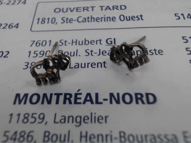 Pair bboucle oreille en siler