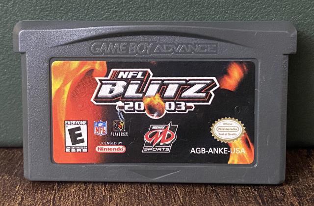 Jeu gameboy advance blitz 2002