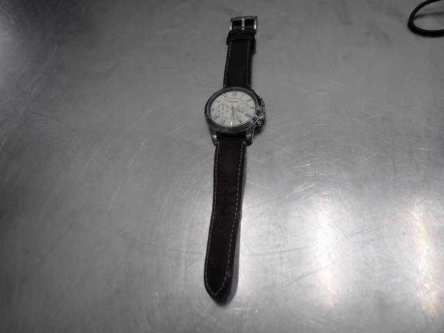 Montre homme fossil + brac. cuir brun