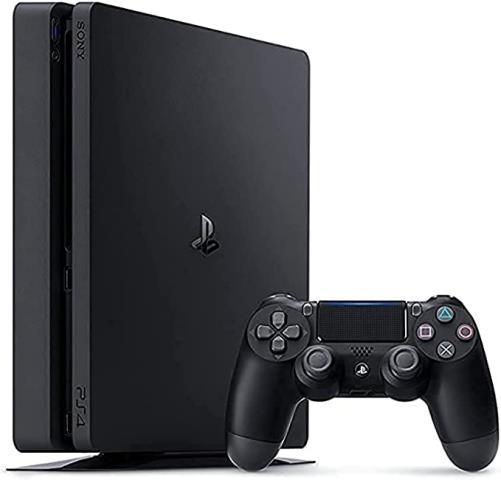 Ps4 slim black with wires + cont.