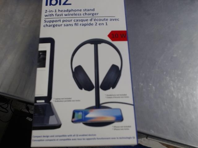 Support ecouteurs avec chargeur 2 en 1