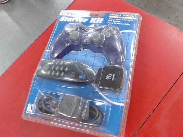 Manette ps2 neuve mauve + manette tv/dvd