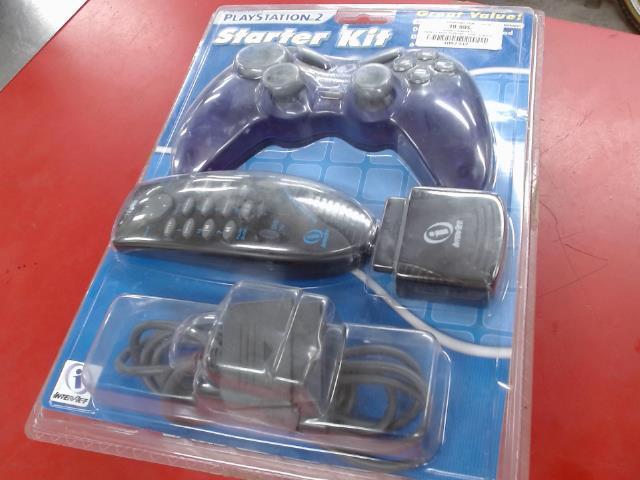 Manette ps2 neuve mauve + manette dvd/tv