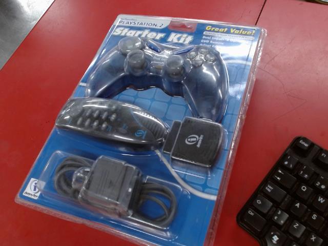 Manette ps2 neuve bleue + manette dvd/tv