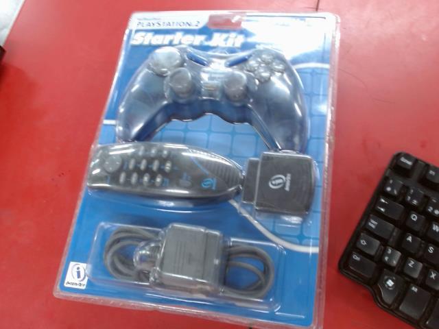 Manette ps2 neuve bleue + manette dvd/tv