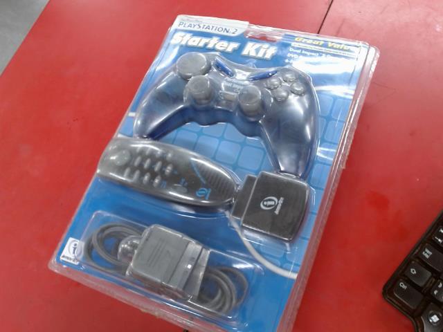 Manette ps2 neuve bleue + manette dvd/tv