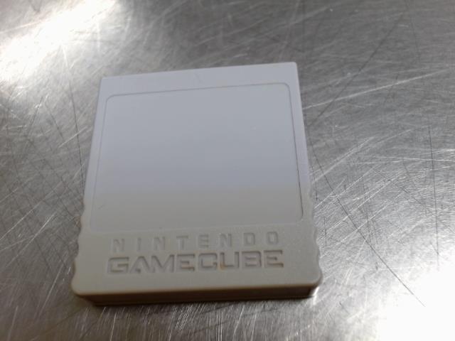 Carte memoire game cube