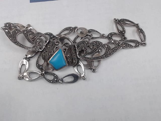 Collier en argent pierre bleu 25gr