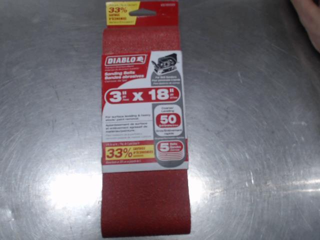 Paquet de 5 bandes abrasive pour sabler