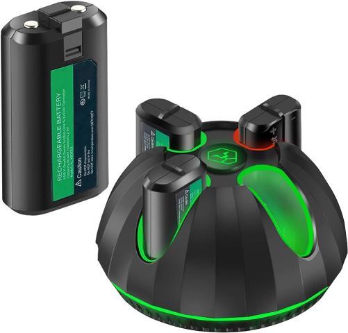 Chargeur de batterie avec 4 batteries