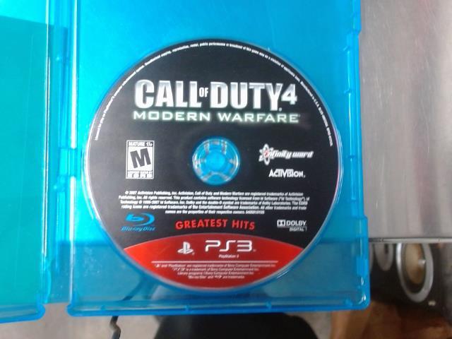 Call of duty 4 modern warfare gh ps3 Playstation 3 Games Laval