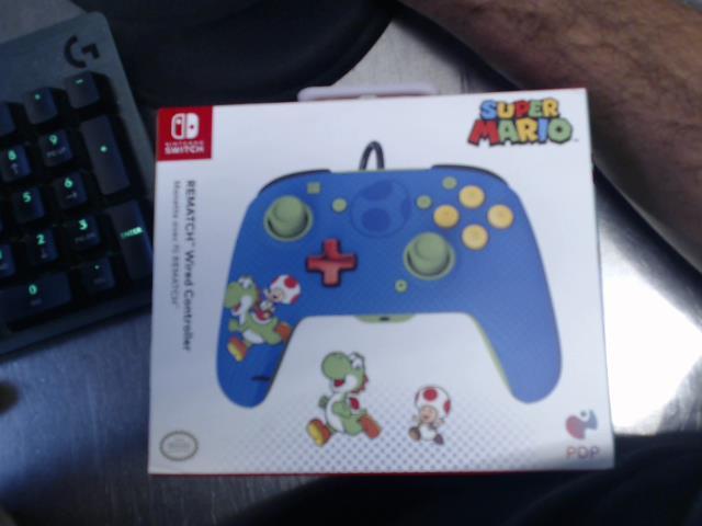 Manette avec fil rematch switch yoshi