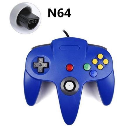 Manette generique nintendo 64 bleu