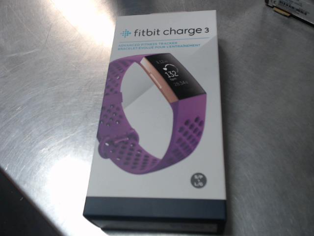 Fitbit charge 3 mauve *neuf*