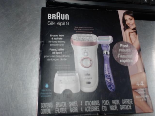 Braun silk.epil9 rase,taille et epile