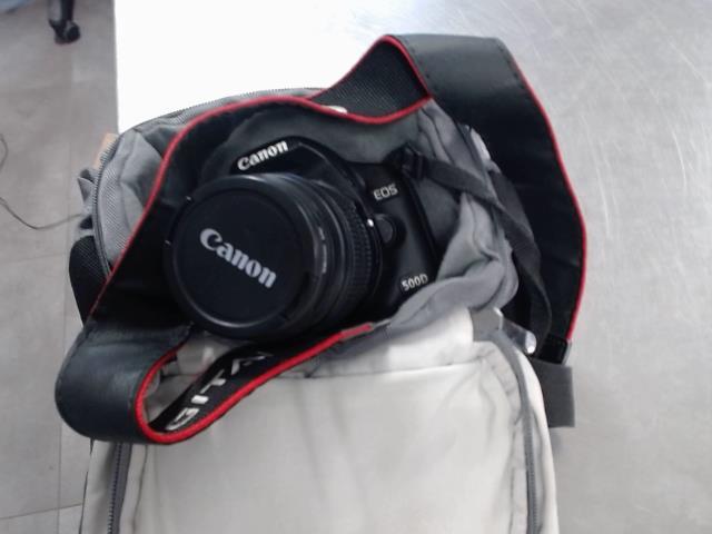 Dslr with kit lens 18-55 mm in a bag