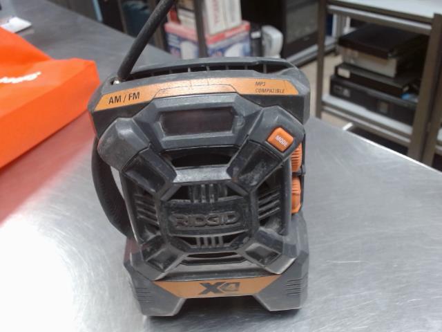 Radio ridgid av 1x batterie