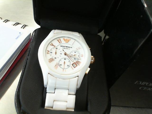 Emporio armani ar1416 white ceramic store
