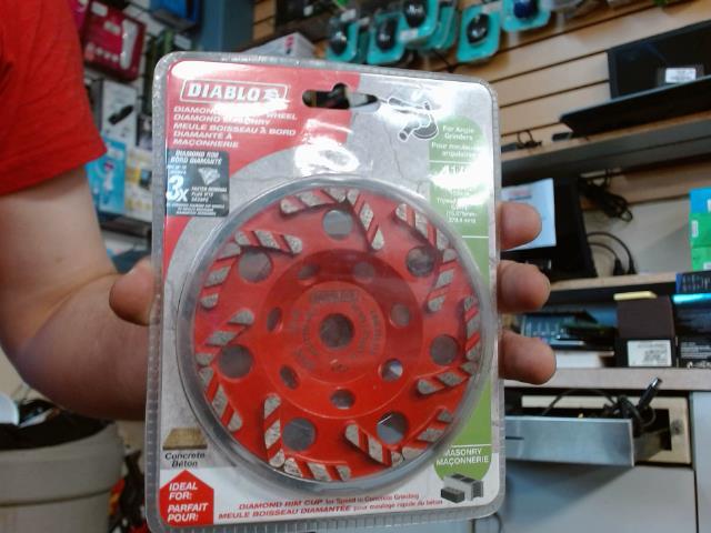 Diamond rim cup wheel