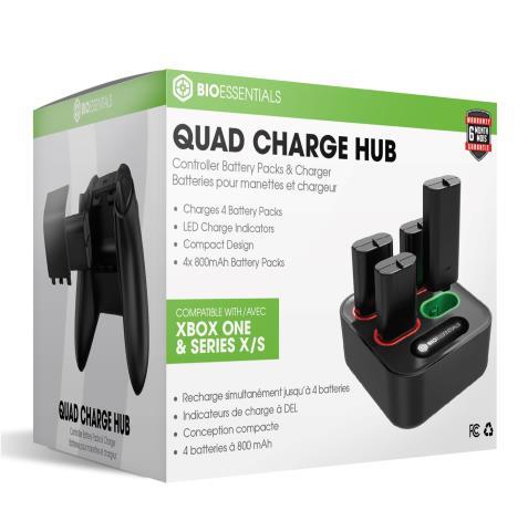 Quad charge hub controller battery 4-pak