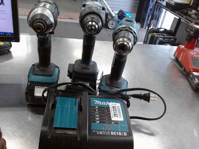 2 drill+1impact+3batt+charge