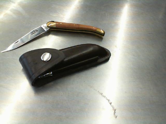 Knife brun avec gold tops