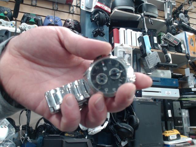 Montre stainless homme scratch