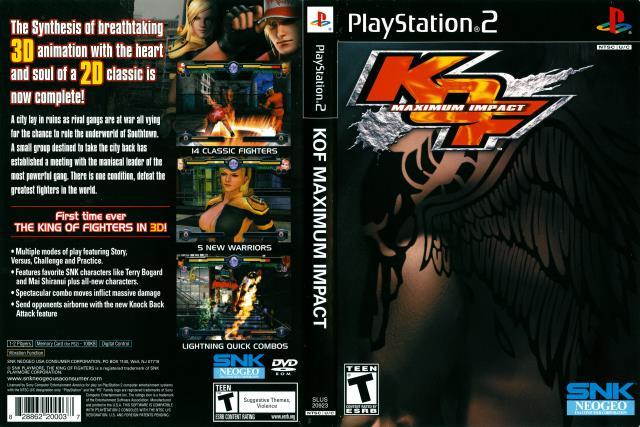 Ps2 king of fighters maximum impact