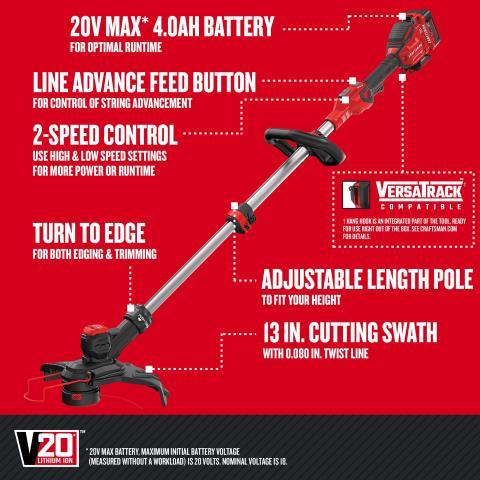Weed eater +batt+ chargeur