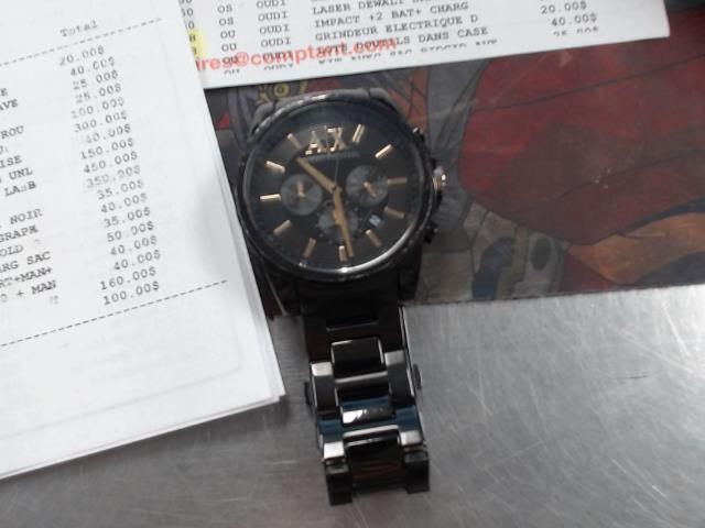 Mon armani chronograph noir