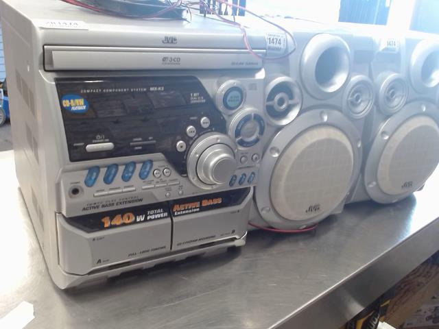 Lecteur cassette dual+lecteur cd+2speake