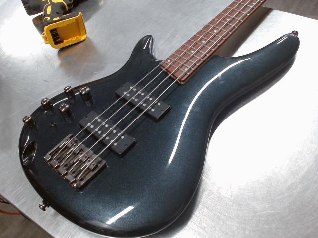 Iron pewter bass guitar