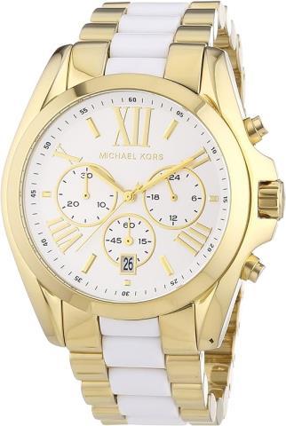 Montre pour femme m.k. gold et blanche