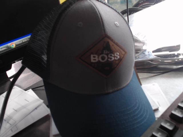 Chapeau boss bleu gris