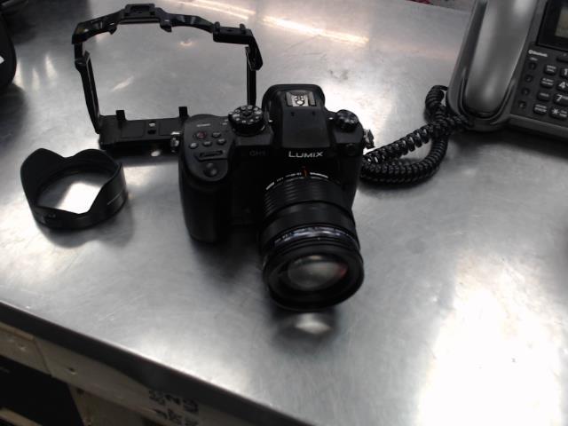 Camera lumix + lens support chargr etc