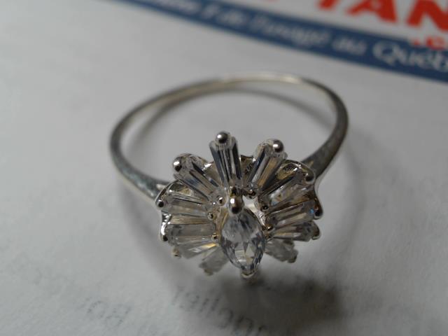 Bague en argent flocon de neige