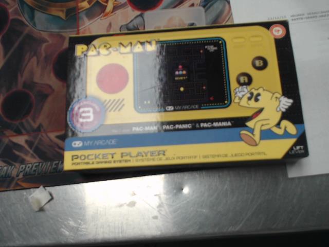 My arcade pacman pocket player