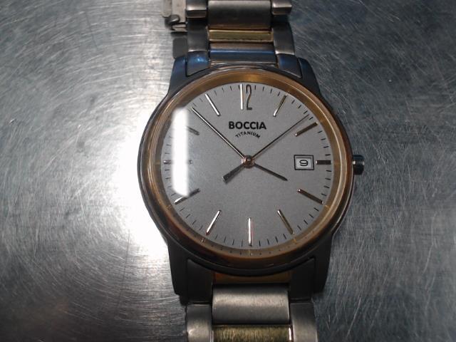 Boacca titanium quartz silver dial