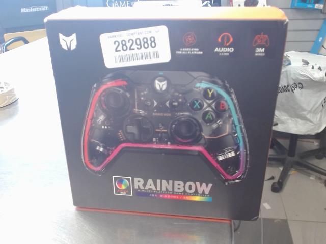 Manette avec fil usb rainbow