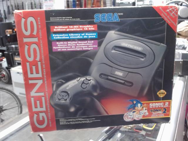 Sega genesis + boite et jeux sonic+man