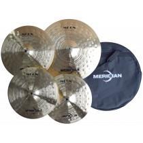 4 piece hammered brass cymbals