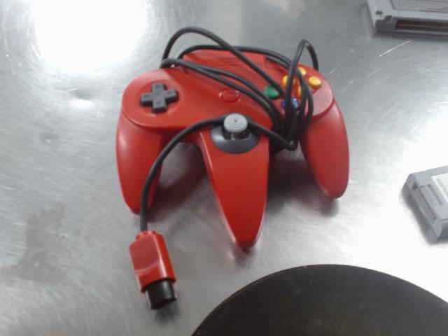 Manette pour 64 rouge