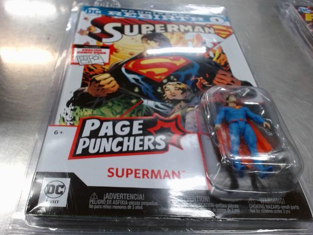 Livre+figurine superman / page punchers