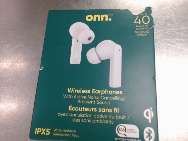 Earbuds bluetooth onn neuf 40hr